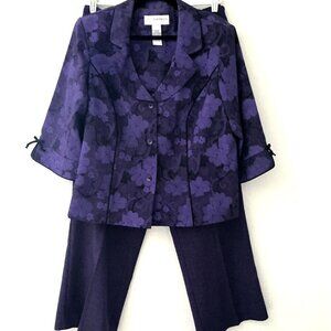 VINTAGE SAGE HARBOR PANTS SUIT BLAZER PANTS